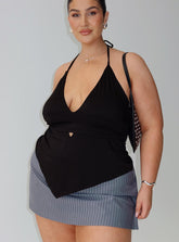 Averee Halter Top Black Curve