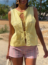 Angourie Blouse Top Lemon
