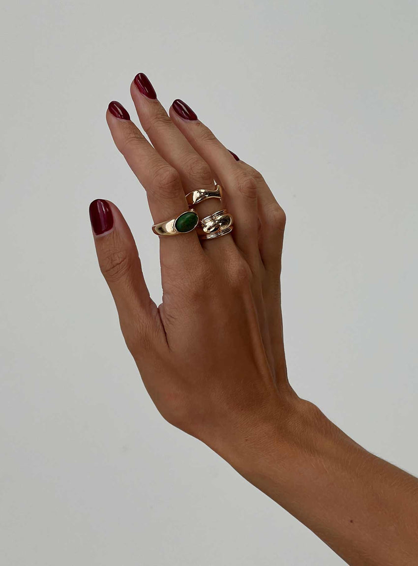 Esteban Ring Pack Gold