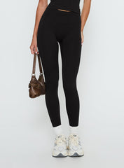 Stride Active Invisible Scrunch Leggings Black