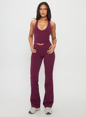 Sunday Session Active Flare Leg Pant Plum