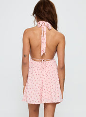 Saddler Mini Dress Pink Floral