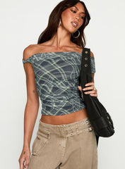 Sweet Embrace Off Shoulder Top Multi
