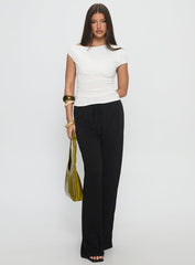Emelyne Cinched Waist Top White