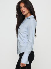 Rush Hour Long Sleeve Top Blue Stripe